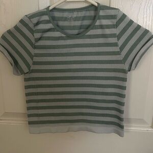 Green and White striped Urban Outfitters, out from under top. Size M/L